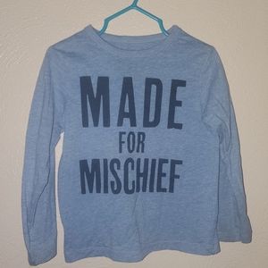 The Children's Place Toddler Boy's Long Sleeve Blue Shirt, 3t